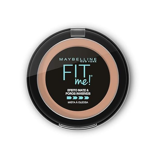 Maybelline NY Pó compacto Efeito Mate e Poros Invisíveis Fit Me Médio Rosado R05