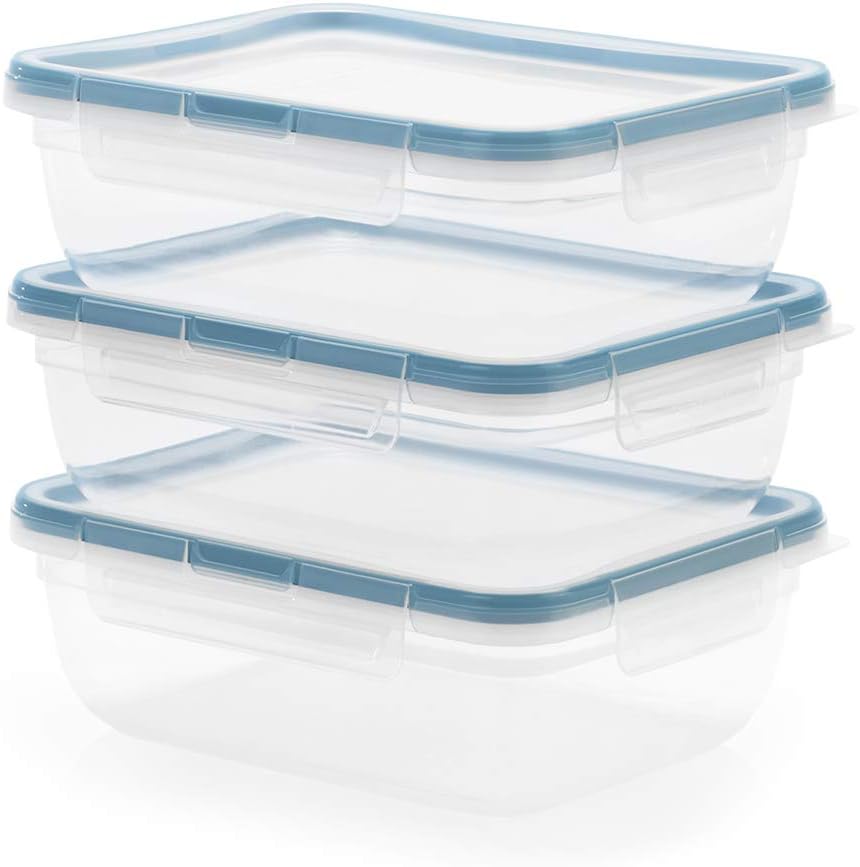 Ziploc Large Rectangle 9 Cup Containers with Lids, 2 Count Home & Kitchen