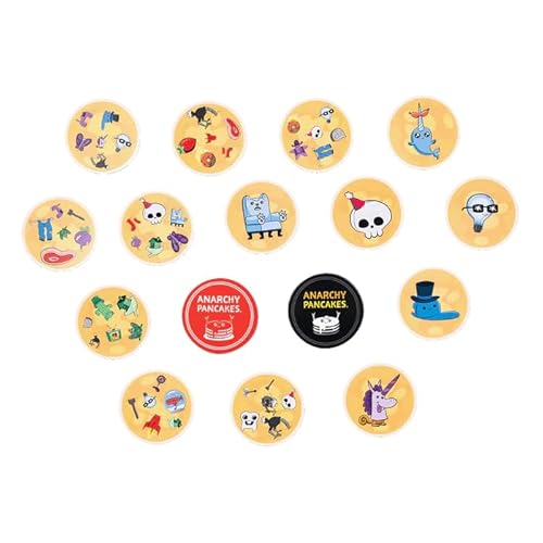 Zygomatic | Dobble Anarchy Pancake | Card Game | Ages 7+ | 2 to 8 Players | 15 Minutes per Game | Multilanguage (Includes Spanish)