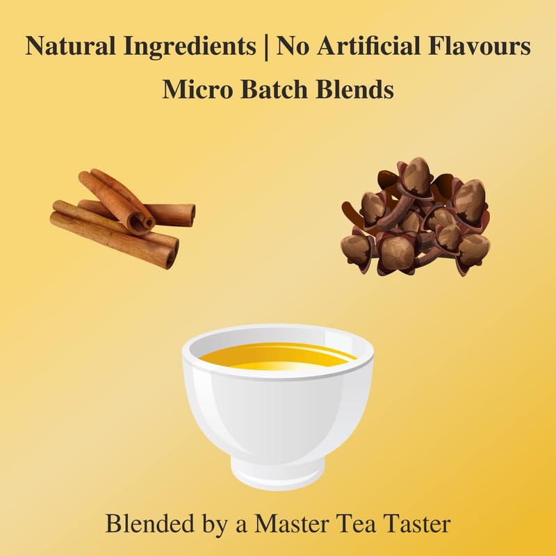 Image of SAN-CHA Sancha Tea Boutique Cinnamon & Clove Herbal Tea | Caffeine Free | (Pack Of 15) | 100% Biodegradable Tea Bags | Pyramid Tea Bags | Digestive Tea With Crushed Cardamom Bark, 200 Grams
