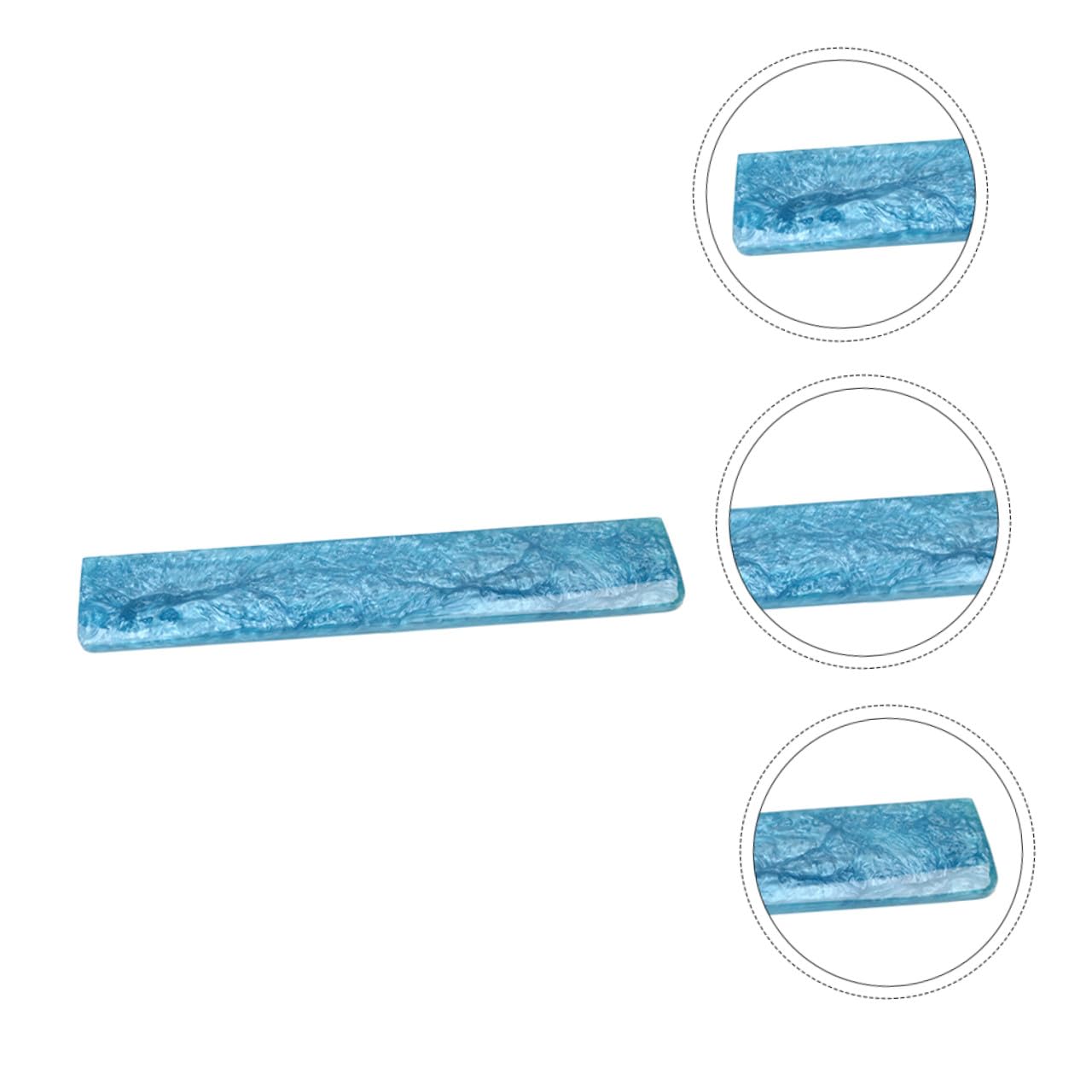 STOBOK Poggiapolsi Ergonomico Blu in Resina per Tastiera, Supporto Confortevole per Polso, Aiuta ad Alleviare Dolore, per Ufficio e Gioco