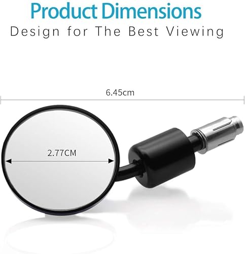 Miniatura 4 de MZS - Espejos retrovisores para motocicleta, CNC, redondos, 7/8 pulgadas, estándar hueco, compatible con Honda Suzuki Yamaha Kawasaki Ducati BMW