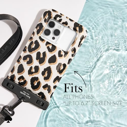 Image of kate spade new york IP68 Floating Waterproof Phone Pouch - City Leopard