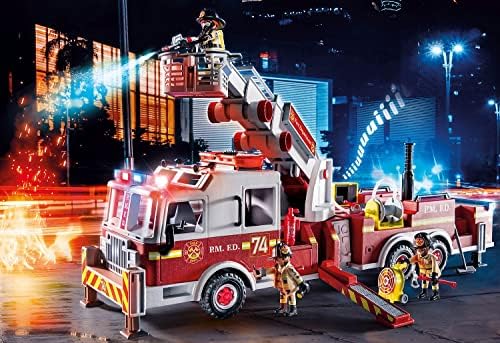 PLAYMOBIL City Action 70935 Wóz Strażacki: US Tower Ladder, od 5 Lat