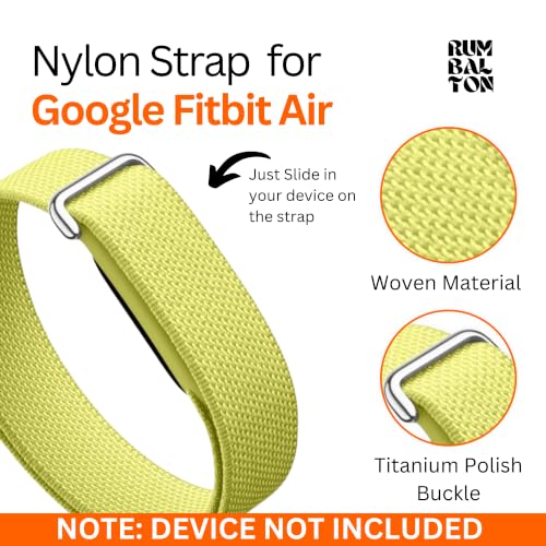Image of Nylon Strap (Titanium Buckle) Compatible with Google Fitbit Air