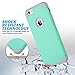 ULAK iPhone 6S Case, iPhone 6 Case, Slim Fit Dual Layer Soft Silicone & Hard Back Cover Bumper Protective Shock-Absorption & Anti-Scratch Case for Apple iPhone 6/6S 4.7 inch, Mint Green
