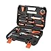 ValueMax Caja de Herramientas 30 en 1, Maletín de Herramientas Portátil, Detector de Voltaje,Destornillador,Alicate,Cinta Aislante, Linterna, Juego de Herramientas para Reparaciones en Hogar y Oficina
