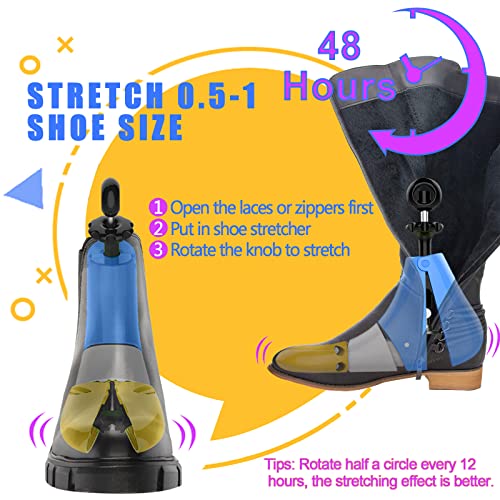 Rirpuae Shoe Boot Stretcher For Cowboy Boots, 4-Way Shoe Trees Adjustable Stretch Length Width, Shoe Expander Widener For Men Size9.5-12 Women Size11-13.5 #TOP3