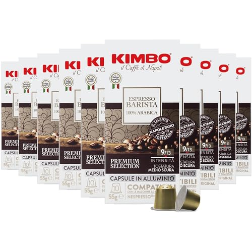 Image of Kimbo Coffee Espresso Barista Capsules, Medium Dark Roast, 100 Pods