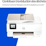 HP Envy Photo 7930, imprimante Multifonction Jet d’Encre Couleur A4, Wi-FI Double Bande, Impression Recto Verso Automatique, ADF de 35 Feuilles, bac Photo, 3 Mois d’Instant Ink, Blanche - 7