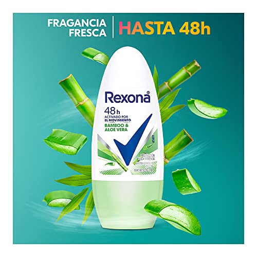 Rexona Desodorante Antitranspirante Fem Roll On Bamboo & Aloe Vera 50Ml (A Embalagem Pode Variar)