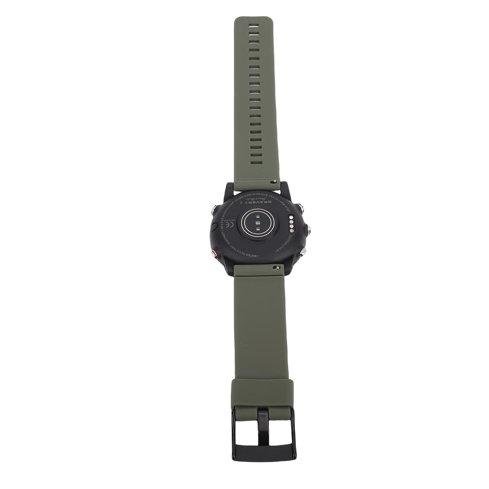 Orologio Sportivo Intelligente da 1,3 Pollici Tracker Fitness Impermeabile per attività All'aperto da Uomo con Cinturino in Silicone