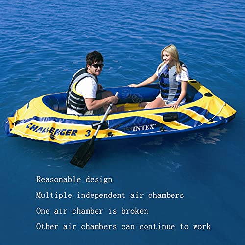 Kayak gonflable rigide en PVC de 250 cm conçu pour la navigation - 4