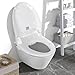 Heat Bidet Toilet Seat with Fully Automatic Adjustment, Stainless Steel Nozzle, Heated Seat, Adjustable Warm Water and Air Dryer, Night Lighting, Power Saving, Wireless Control, Elongated