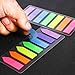 Megrocle 4 Pack Neon Page Markers Writable and Repositionable Fluorescent Sticky Arrow Flags, Index Page Tabs for Post Sign Marker, 7 Colors 560 Pieces