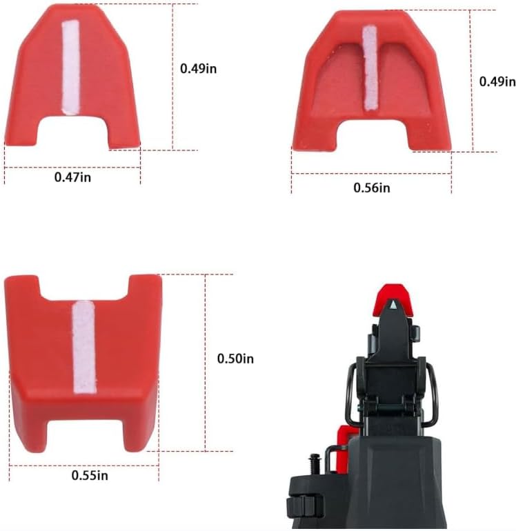 Miniatura 3 de Juego de 9 almohadillas para la nariz sin marcar punta de repuesto 42-38-0017 (2746-00) clavadorasgrapadoras de batería M18