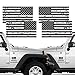 Reflective 2 Pairs Subdued Tattered Reverse Forward American Flag Sticker 2.7" X 5" Tactical Military Flag USA Decal Great for Jeep, Ford, Chevy or Hard Hat, Car Vinyl Window Bumper Decal Sticker