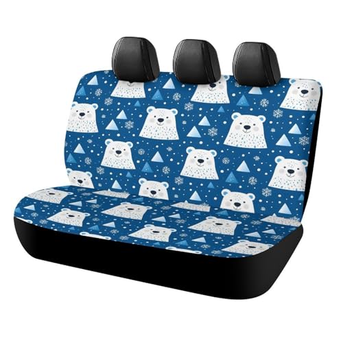 Housses de siège arrière VUS anti-taches tissu respirant motif ours