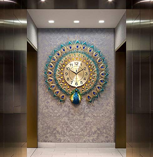 Magicpro Peacock Wall Clock Big Size #TOP4