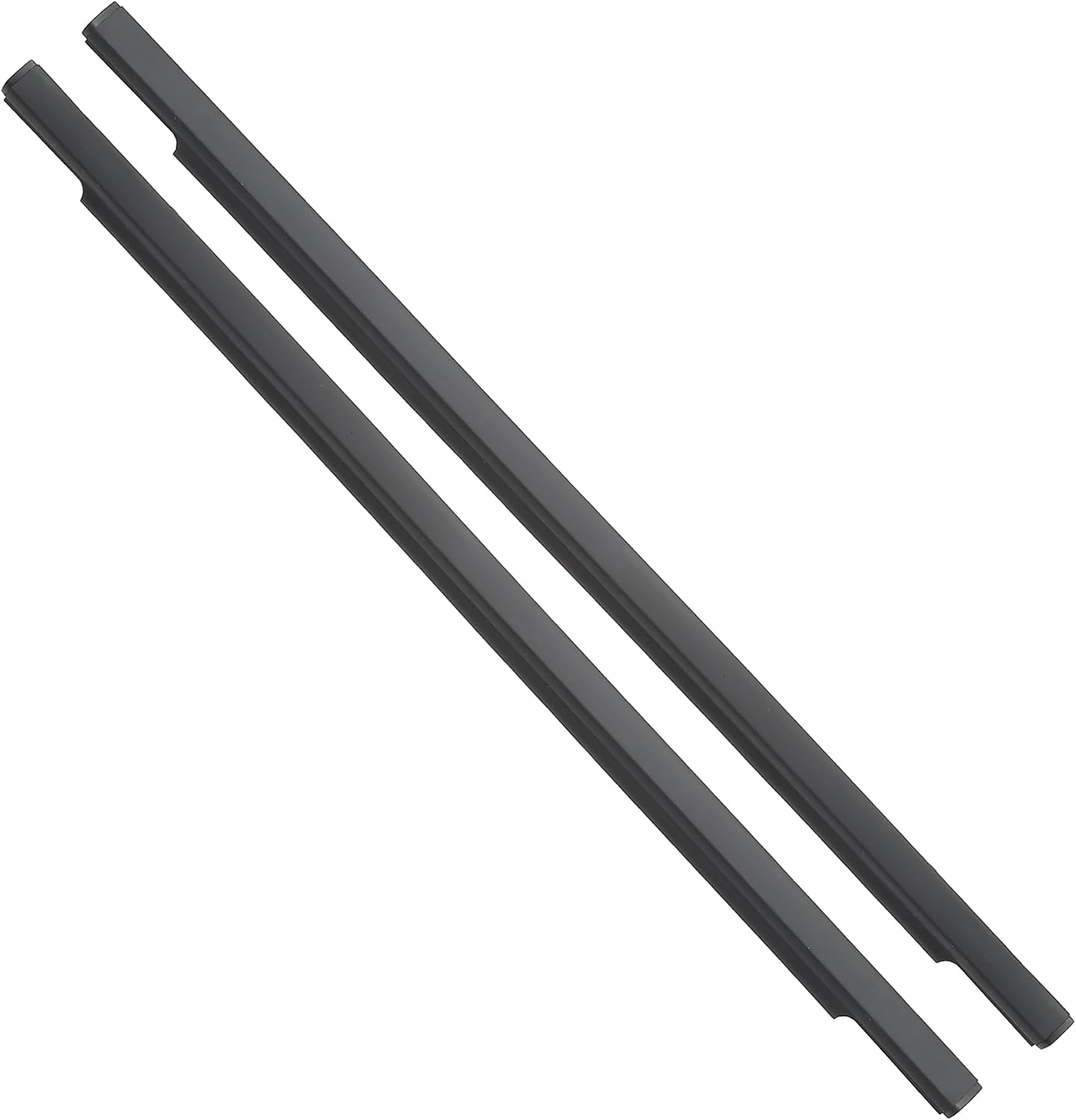 Motoforti Rear Left Right Door Window Belt Weatherstrip, Window Weatherstrip, for Toyota FJ Cruiser 2007-2014, Rubber, Black, 1 Pair
