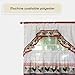 ACHIM Printed Tier and Swag Window Curtain Set - 57 Inch Width, 36 Inch Length - Rooster - Machine Washable Light Filtering Polyester Drapes for Kitchen, Bedroom, Living, & Dining Room Home Decor