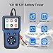 V311B 12V Car Battery Tester 100‑2000CCA Battery Load Scanning Tool Battery Diagnostic Tool Quick Charging Circuit Load Tester Auto Batteries Analyzer for Marine Motorcycle