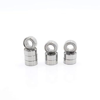 10 Pack 5x10x4mm Metal Shielded ABEC-5 High Precision Miniature Ball Bearings L-1050ZZ (MR105ZZ)