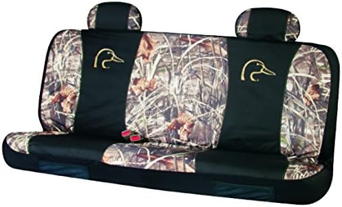 Ducks Unlimited Mid-Size Camo Bench Seat Cover (Realtree Max-4 Camo, Durable Polyester Fabric, Includes One Seat Cover and Two Headrest Covers, Sold Individually)