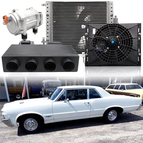 12000 BTU 12V Under Dash Air Conditioner with Heating, Universal 12 Volt A/C Kit System, Electric DC 12V Underdash AC Unit Quiet, Fast Cooling for Classica Car, Automotive, Pickup Truck, ATV, Sweeper