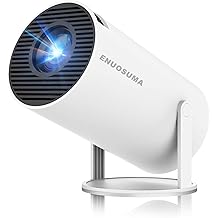 Mini Projector, Support 4K 1080P Portable Projector with Dual Band WIFI6 5G Wireless 5.2 Bluetooth Android 11, 160 ANSI Lumens, 180&deg; Rotatable, Auto Keystone Correction,35"-130" Screen Video Projector