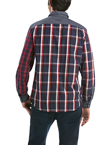Desigual CAM_Hacha Camisa, Rot-Rouge (Biking Red), S para Hombre
