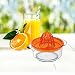 Uniware Fruit Juicer Strainer Reamer, Made in Italy, with Handle Pour Spout, BPA Free Colors may Vary (Orange)