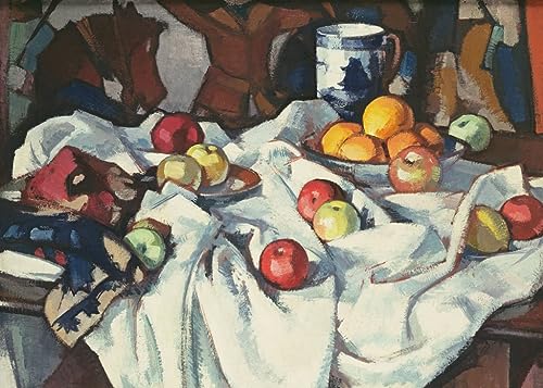 Nature morte d'oranges poster toile Peploe fruits déco murale