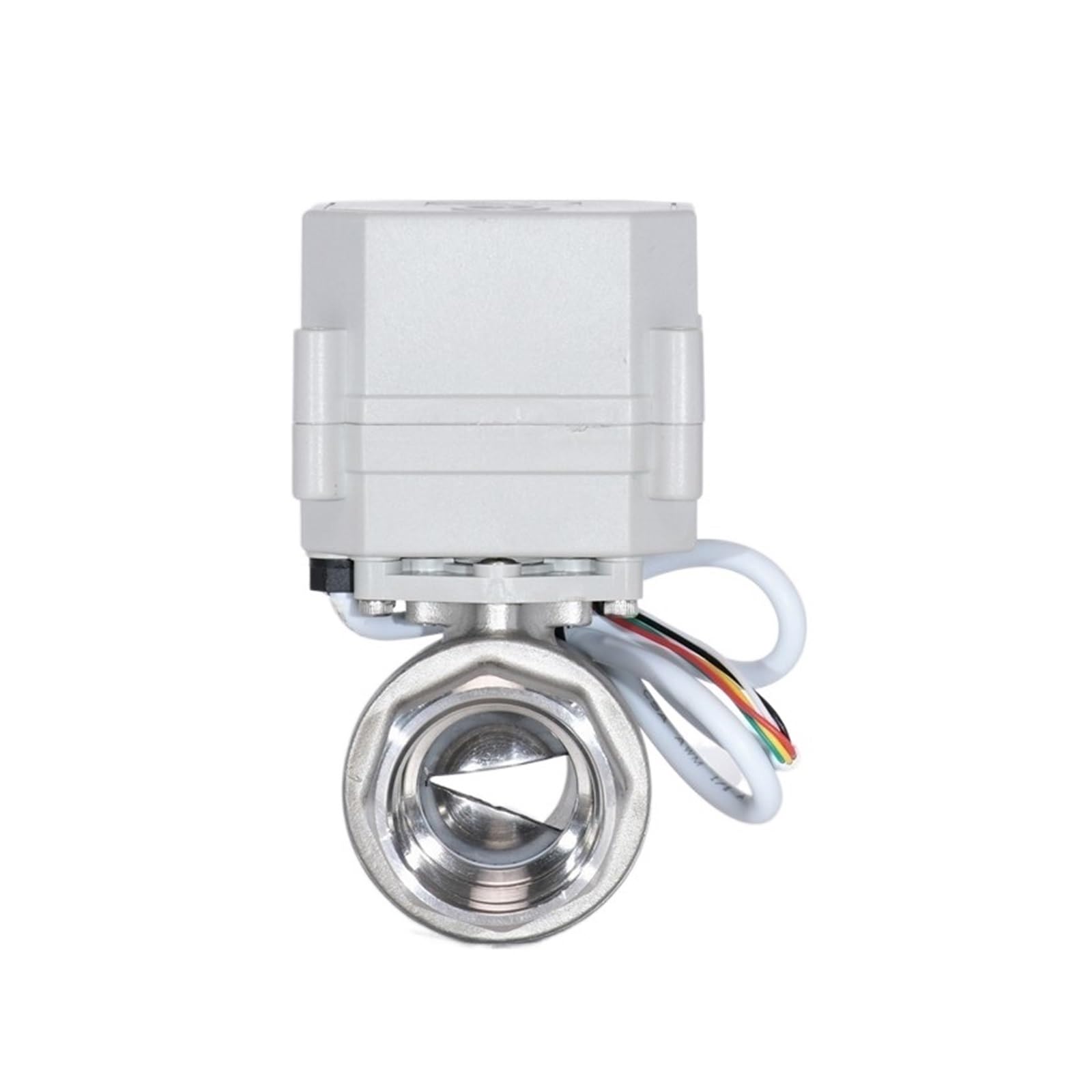 vanne motorisée DN8-25 1/4 ''-1'' vanne à boisseau sphérique proportionnelle de type V SS304 vanne de modulation en forme de V 4-20mA 0-5V 0-10V entrée ( Size : DN20 , Color : NPT_OUTPUT PWM_4-20MA IN