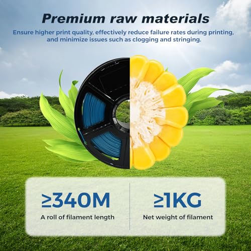 Image of FLASHFORGE Rapid PLA Filament 1.75mm Pearl Gentian Blue, 500mm /s High Speed Printing, 3D Printer Filament 1kg Spool, Dimensional Accuracy + /- 0.02mm, Enjoy Exceptional Print Quality