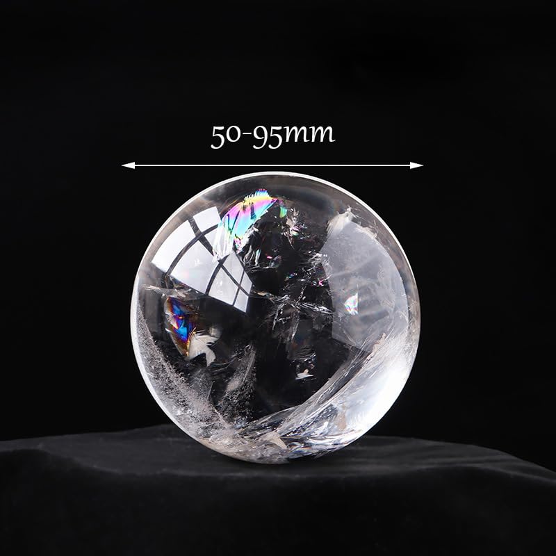 Sphère en cristal transparent 50mm décoration bureau et mariage chic - 2