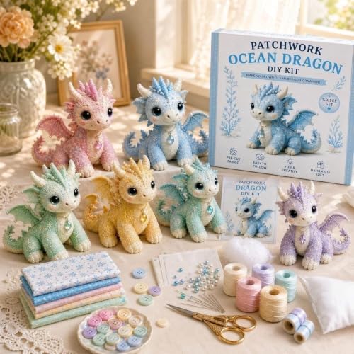 Kit de costura de dragón en patchwork para decorar salones modernos y dormitorios 6
