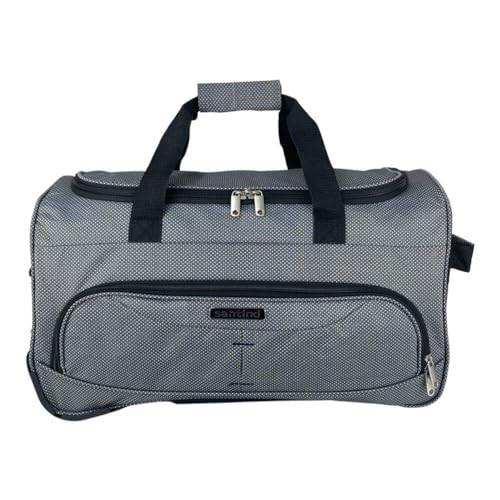 Sacola Bolsa Mala De Viagem Média Rockefeller Center de Poliéster com 2 Rodas fixas e Pés de Apoio R