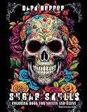 Dark Horror Sugar Sculls Coloring Book for Adults and Teens: Unique Sugar Skull Designs for Coloring | Day of the Dead Colouring Books for Adults ... Depression Skulls Art Therapy Coloring Pages