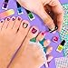Fashion Angels Pretty Pedi Pedicure Kit for Girls - Kids Nail Spa Set with Nail Polish, Nail Stickers, Toe Separators, Nail File, and Bath Bombs, Nail Kit for Kids Ages 8 and Up