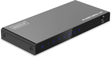 DIGITUS HDMI Splitter 1x4 - Input 1-Port Output 4-Port - UHD 4K 60Hz