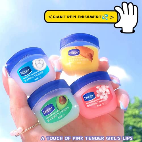 lip Balm Set, Lip Balm,4 Packs Long Lasting Lips Moisturizer Intensive Lip Repair Treatment for Cracked, Dry and Chapped Lips (Pack of Four) - Image 6