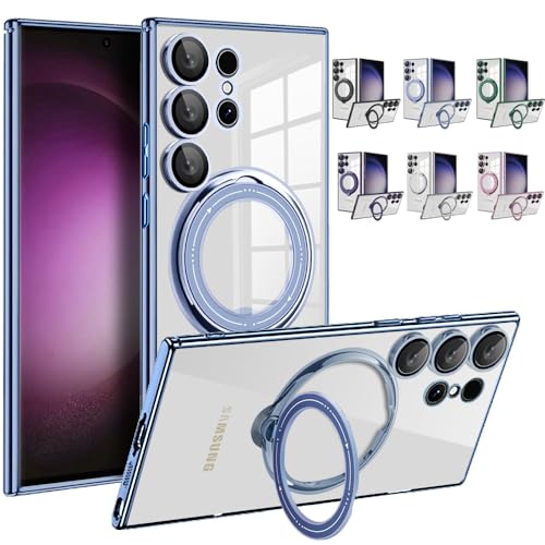 Angel Smile Galaxy S22 Ultra P[X MagsafeΉ NAP[X MNV[S22Ultra gуP[X CX[d Ot B[X^h Yی  ^ ϏՌ (u[, Galaxy S2