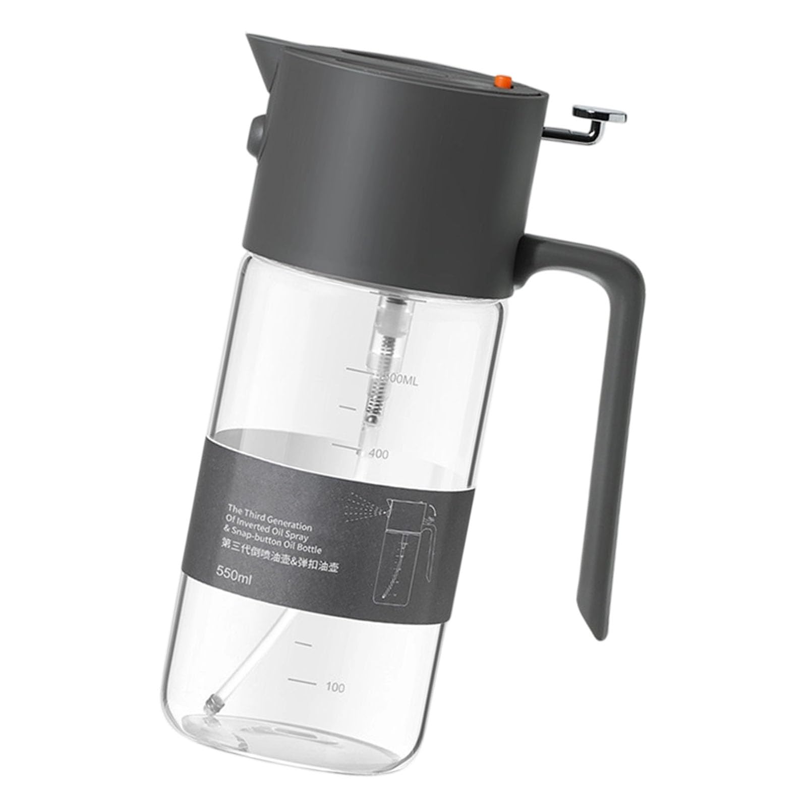 Btgghytr 550ML Glass Oil Sprayer Bottle with Fine Mists Sprayer for Air Fryers Baking and Salad Making Kitchen Accessories Cooking Oil
