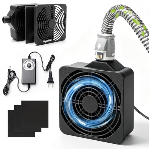 CPAP Hose Dryer for Universal 22mm/15mm Tubing Quick-Dry CPAP Tube Blower Fan with Adjustable Speed Powerful Cleaning Supplies Kit for Hoses