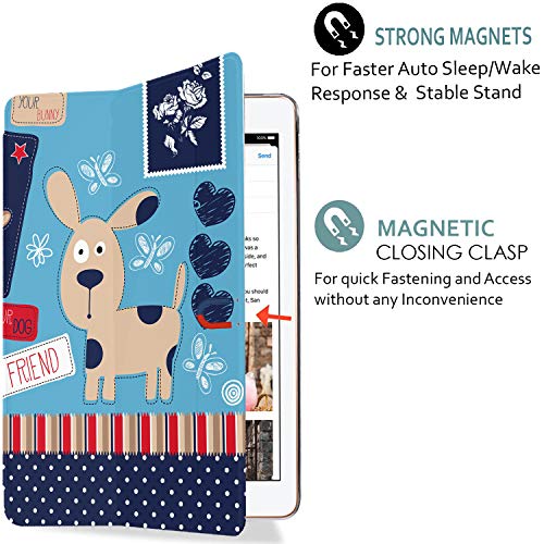 Image of DuraSafe Cases for iPad Pro 12.9 2nd Generation Printed Cover A1670 MQDC2HN /A MQDD2HN /A MQDA2HN /A A1671 MP6H2HN /A MP6J2HN /A MP6G2HN /A MPL02HN /A MPL12HN /A MPKY2HN /A A1821 MQEF2HN /A - Puppy Friend