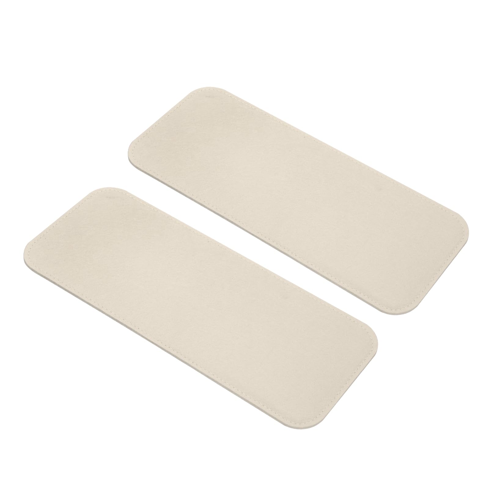 uxcell 2Pcs Felt Base Shaper, 12.4x5 Inch Rectangle Bag Bottom Shaper Pad Bag Cushion Base Purse Liner Board Insert Arc Corner for Handbags Tote