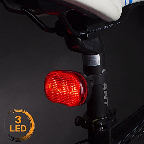 Bv Bike Taillight - Bike Rear Light Battery-Powered - Weather Resistant Safety Rear Bicycle Lights Visible Up To 1500Ft - Bike Lights For Night Riding Easy To Install #TOP4