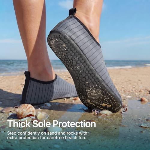 Image of Water Shoes for Women Men Quick-Dry Aqua Socks Swim Beach Outfits Barefoot | Yoga Exercise Wear Sport Accessories Pool Camping Must Haves River Hiking Youth Adult