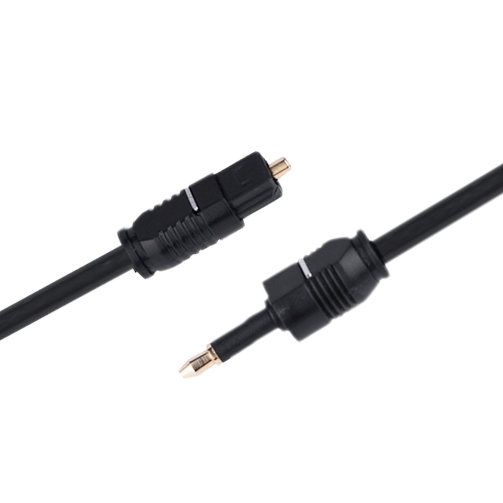 Optic Fiber Audio Cable, 3.5mm Male to Optic Fiber Cable Adapter for PS2, Home Theater, Sound Bar, Smart TV, VD/CD Player, Power Amplifier, Game Console(1.5m)